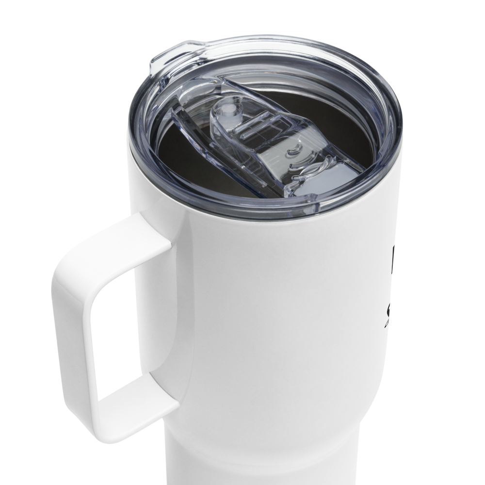 PlanelyLaid "Keep Going," Travel mug with a handle